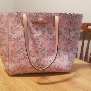 pink flowered bag